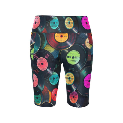 Retro Vinyl Records - Women's Bike Shorts