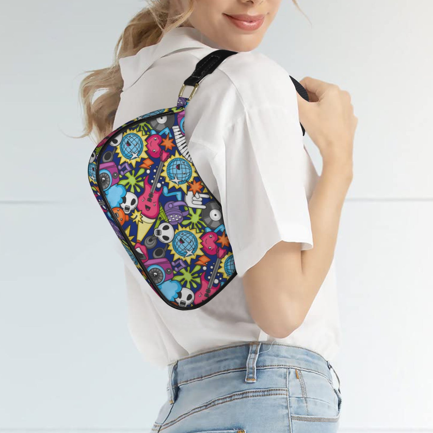 Sticker Music - Small Shoulder Bag