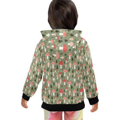 Mushroom Garden - Junior Girls Zip up Hoodie