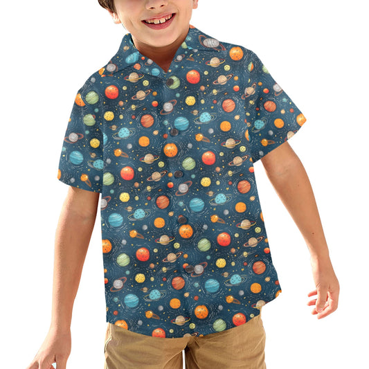 Galaxy - Junior Boys Hawaiian Shirt