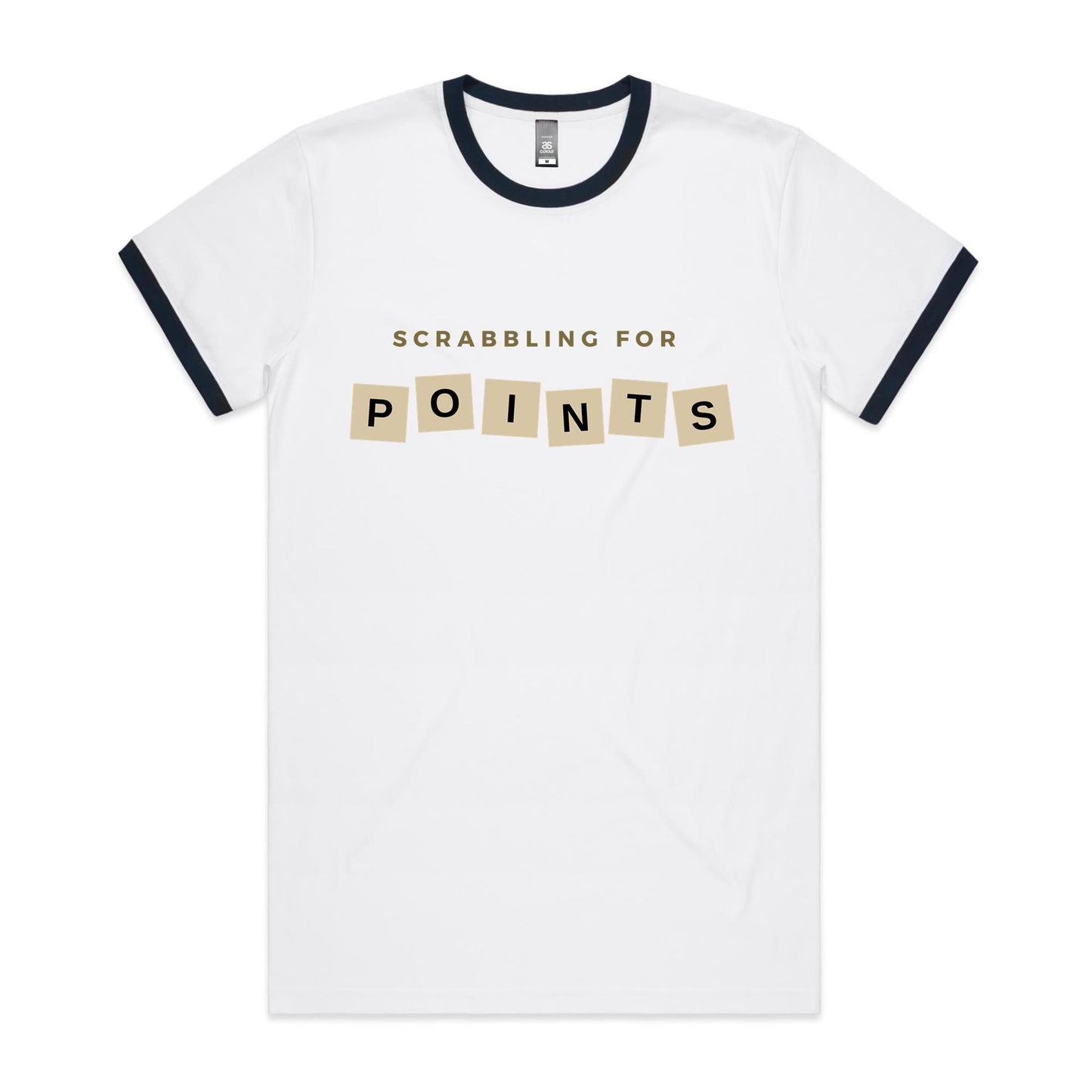 Scrabbling For Points - Staple Ringer Tee