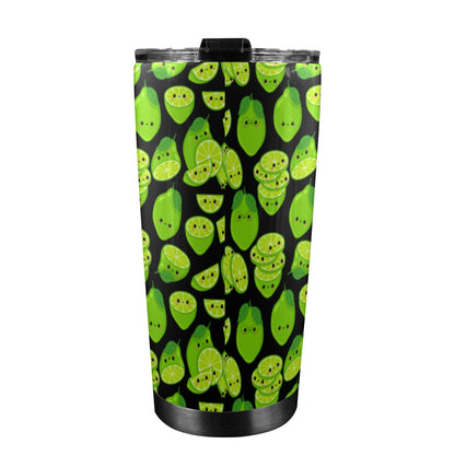 Cute Limes - 20oz Travel Mug / Tumbler 20oz Travel Mug / Tumbler Food Printed Offshore