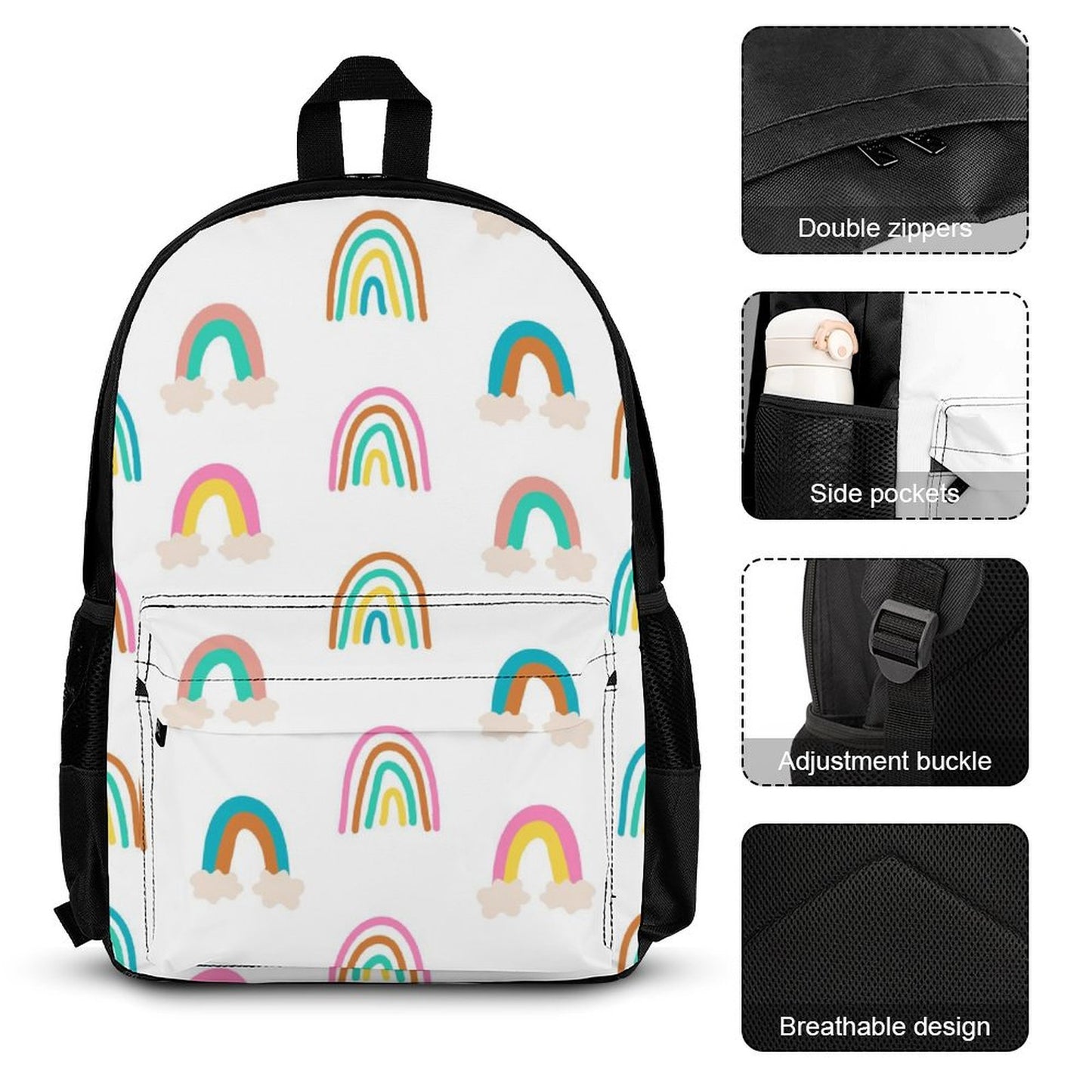 Cloud Rainbows - School Backpack Three Piece Set