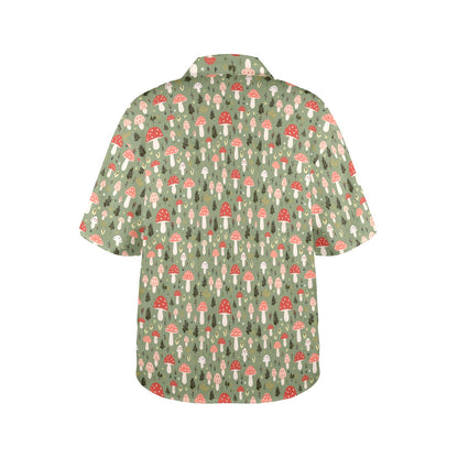 Mushroom Garden - Womens Hawaiian Shirt