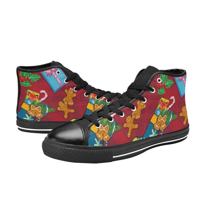 Christmas - Women's High Top Canvas Shoes