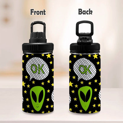 Alien OK - Kids Water Bottle with Chug Lid (12 oz) Kids Water Bottle with Chug Lid Printed Offshore