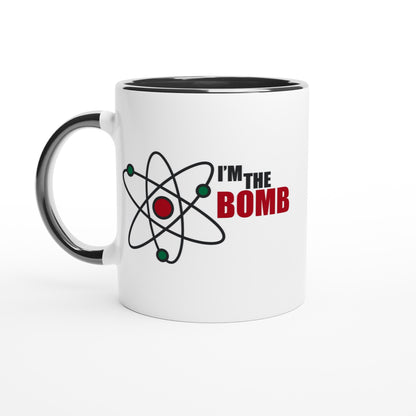 I'm The Bomb, Atom - White 11oz Ceramic Mug with Colour Inside Ceramic Black Colour 11oz Mug Globally Fulfilled Science