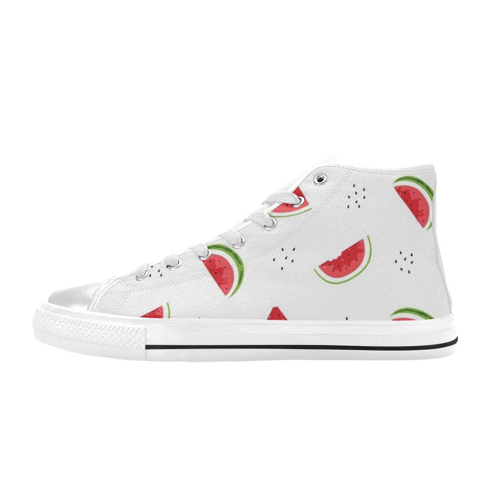 Watermelon - Men's High Top Canvas Shoes