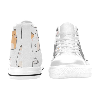 Cats - Women's High Top Canvas Shoes