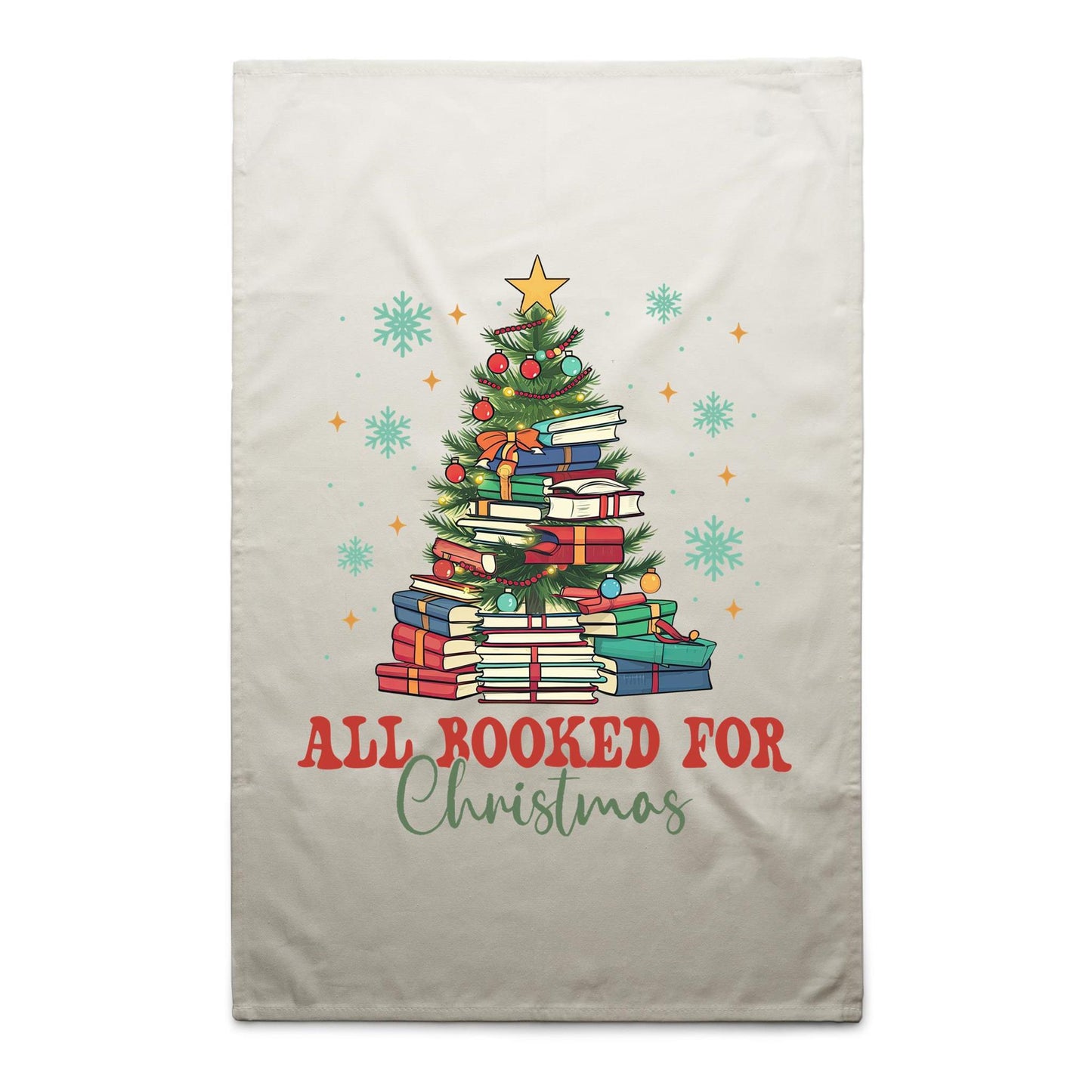 All Booked For Christmas - AS Colour Tea Towel