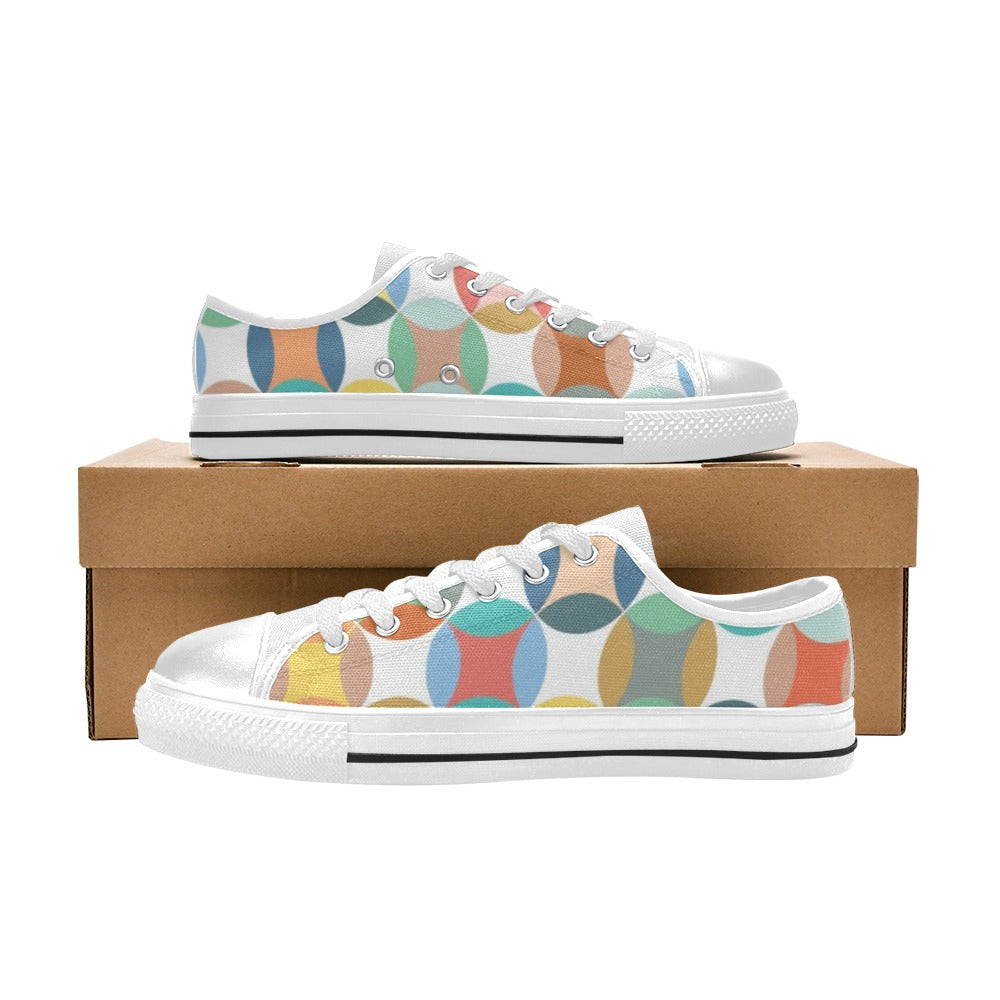 Circles - Women's Classic Canvas Shoes