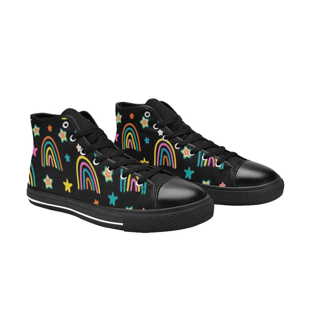 Rainbows - Kids High Top Canvas Shoes Kids High Top Canvas Shoes Printed Offshore