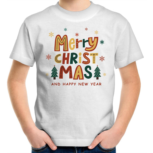 Merry Christmas And Happy New Year - Kids Youth T-Shirt