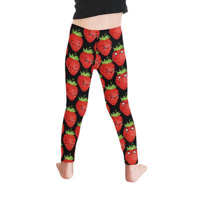 Strawberry Characters - Kid's Ankle Length Leggings