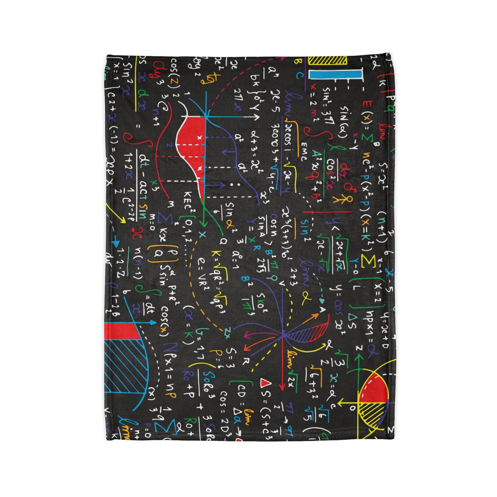 Colourful Maths Formulas - Soft Polyester Blanket Blanket Maths Science