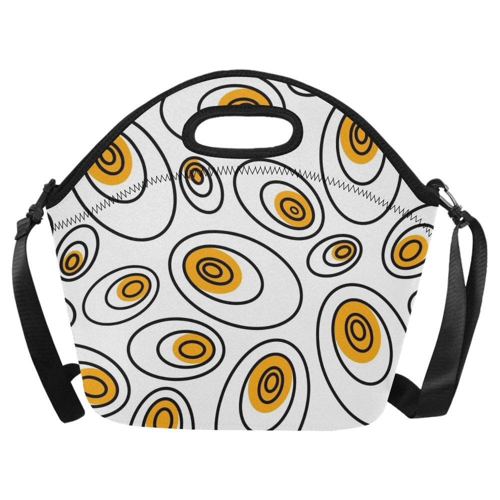 Abstract Eggs - Neoprene Lunch Bag/Large Neoprene Lunch Bag/Large Printed Offshore