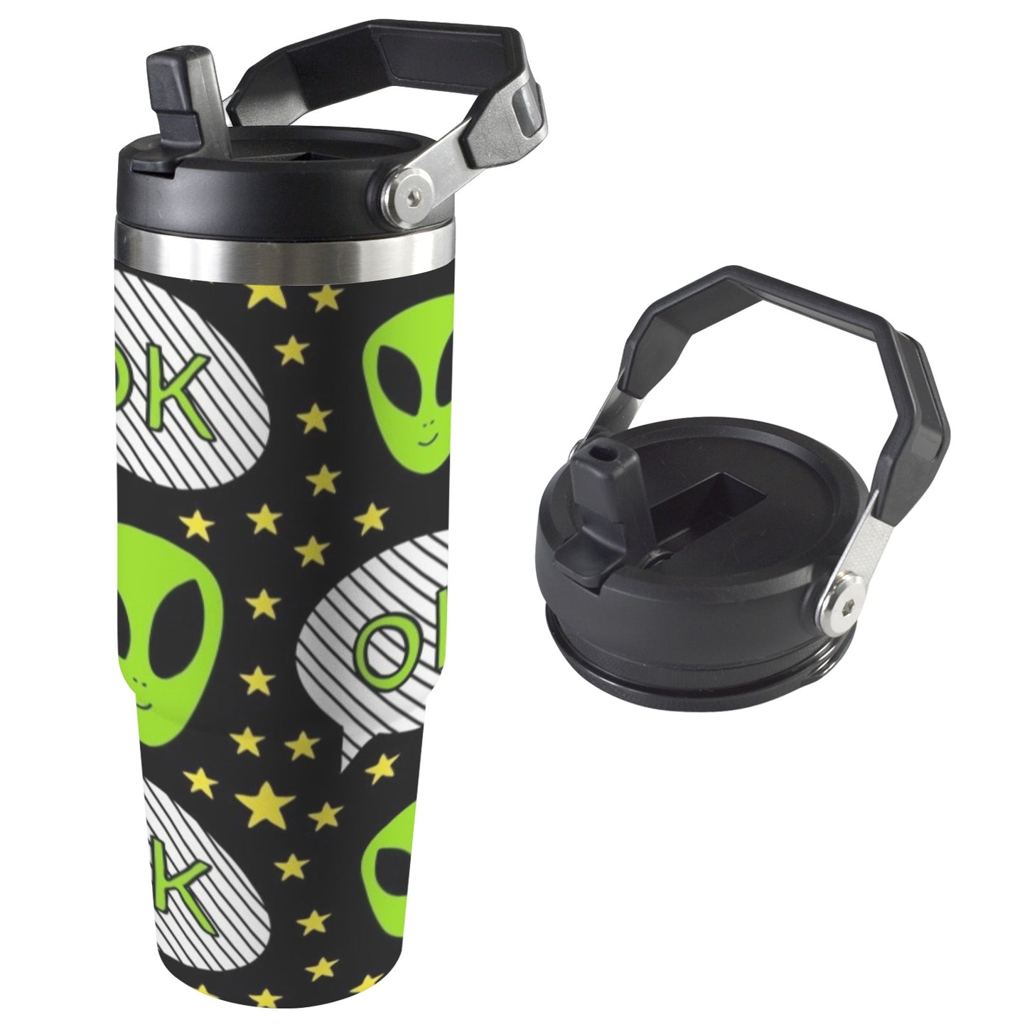 Alien OK - 30oz Tumbler with Top Handle