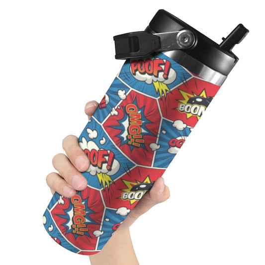 Comic Book - 30oz Tumbler with Top Handle