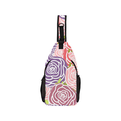 Abstract Roses - Cross-Body Chest Bag Cross-Body Chest Bag