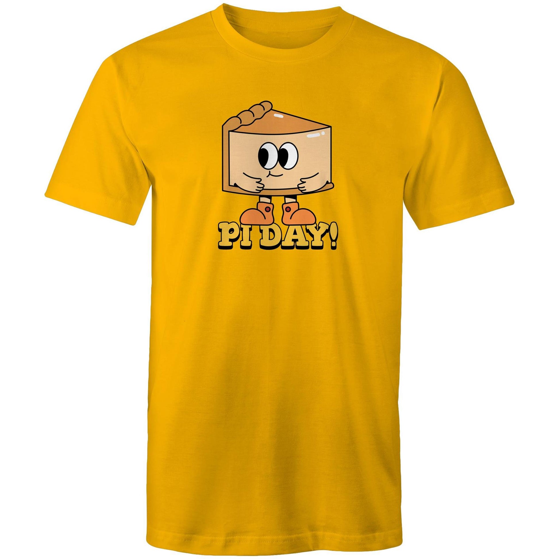 Pi Day - Mens T-Shirt Gold Mens T-shirt Printed In Australia Science