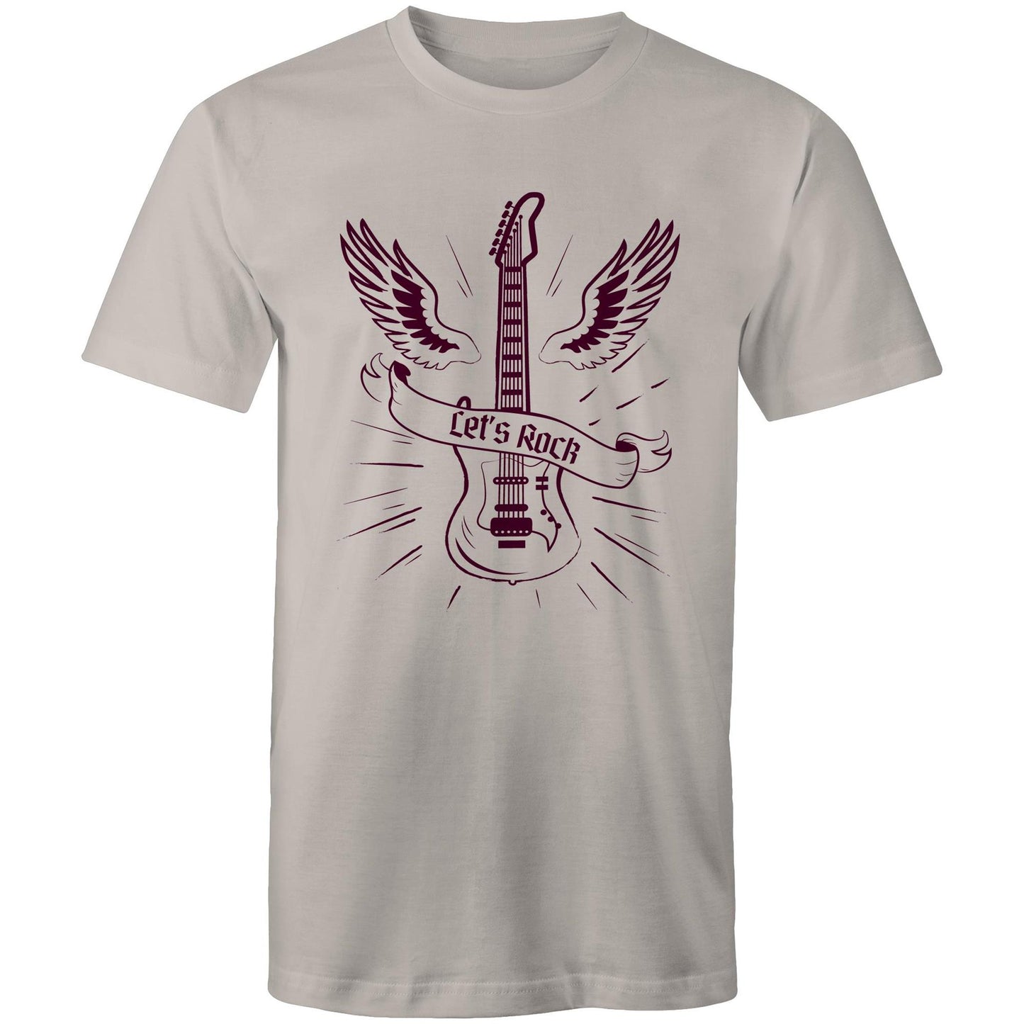 Let's Rock, Guitar - Mens T-Shirt