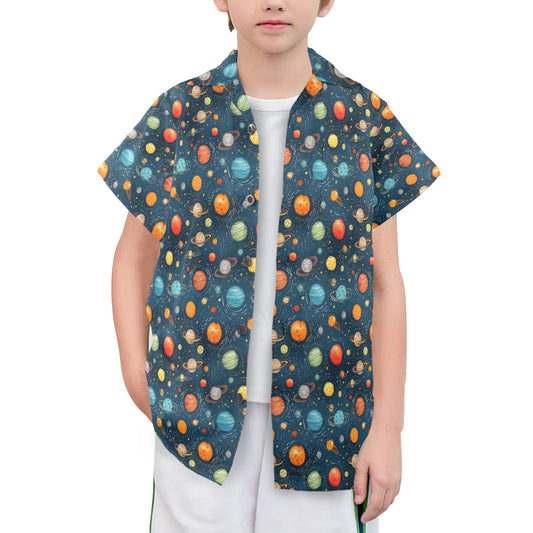 Galaxy - Senior Boys Hawaiian Shirt