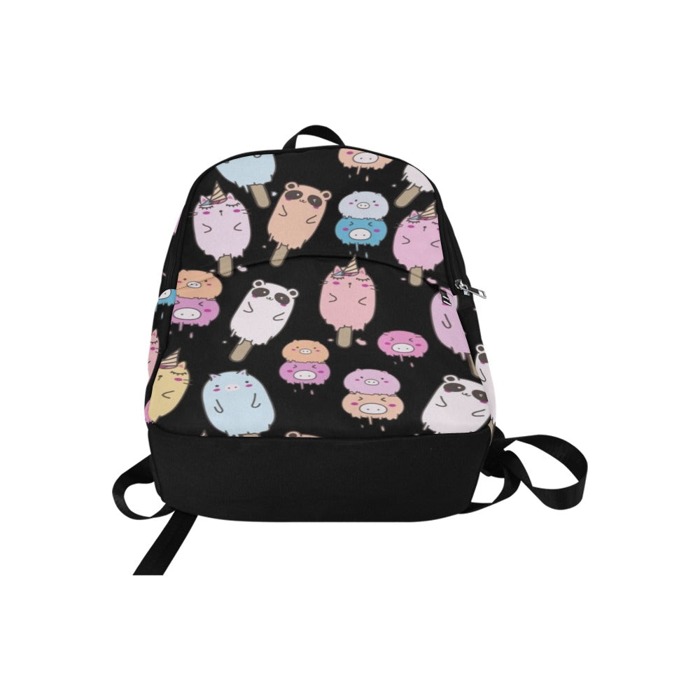 Cute Animal Ice Blocks - Fabric Backpack for Adult Adult Casual Backpack animal Food