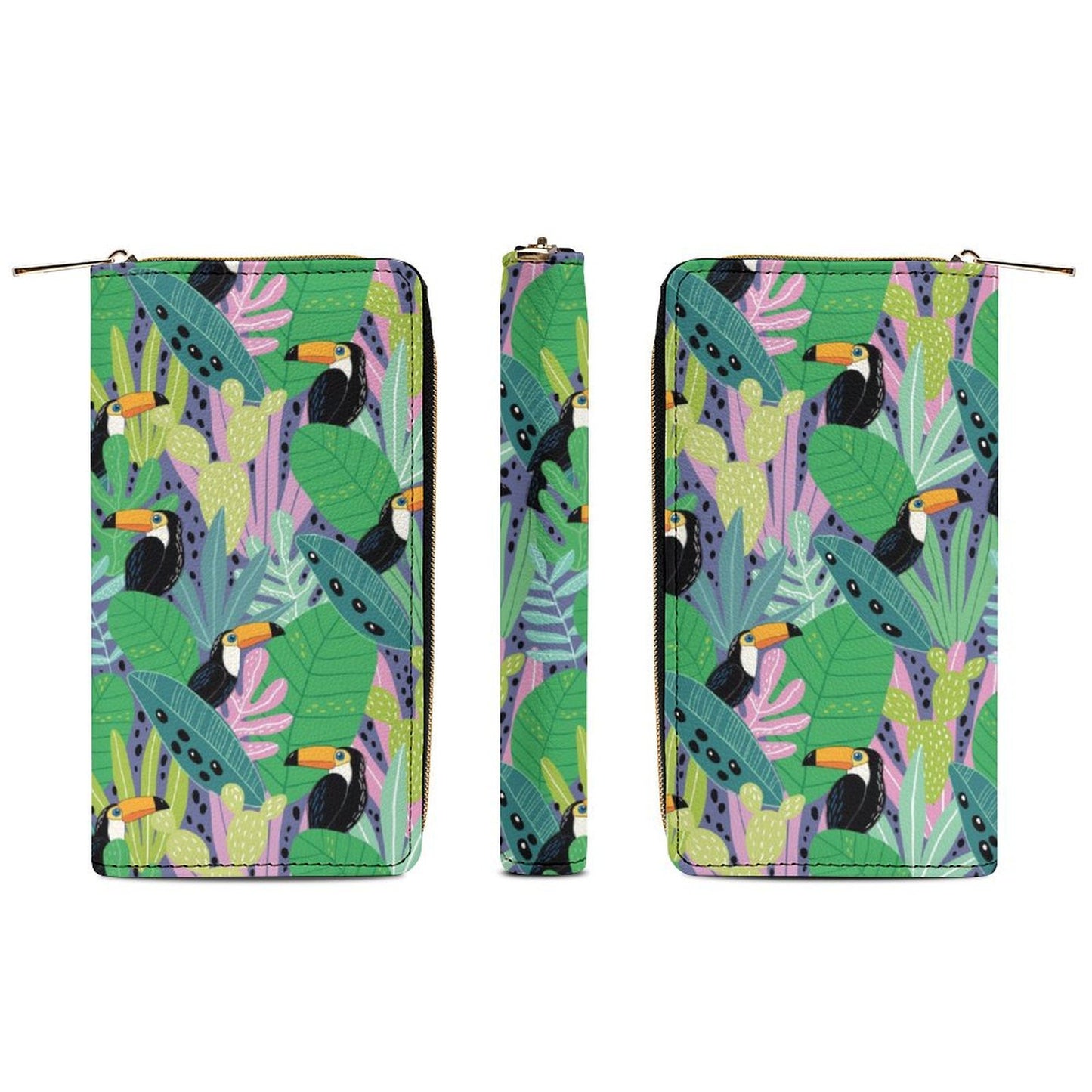 Jungle Toucans - Leather Wallet / Purse