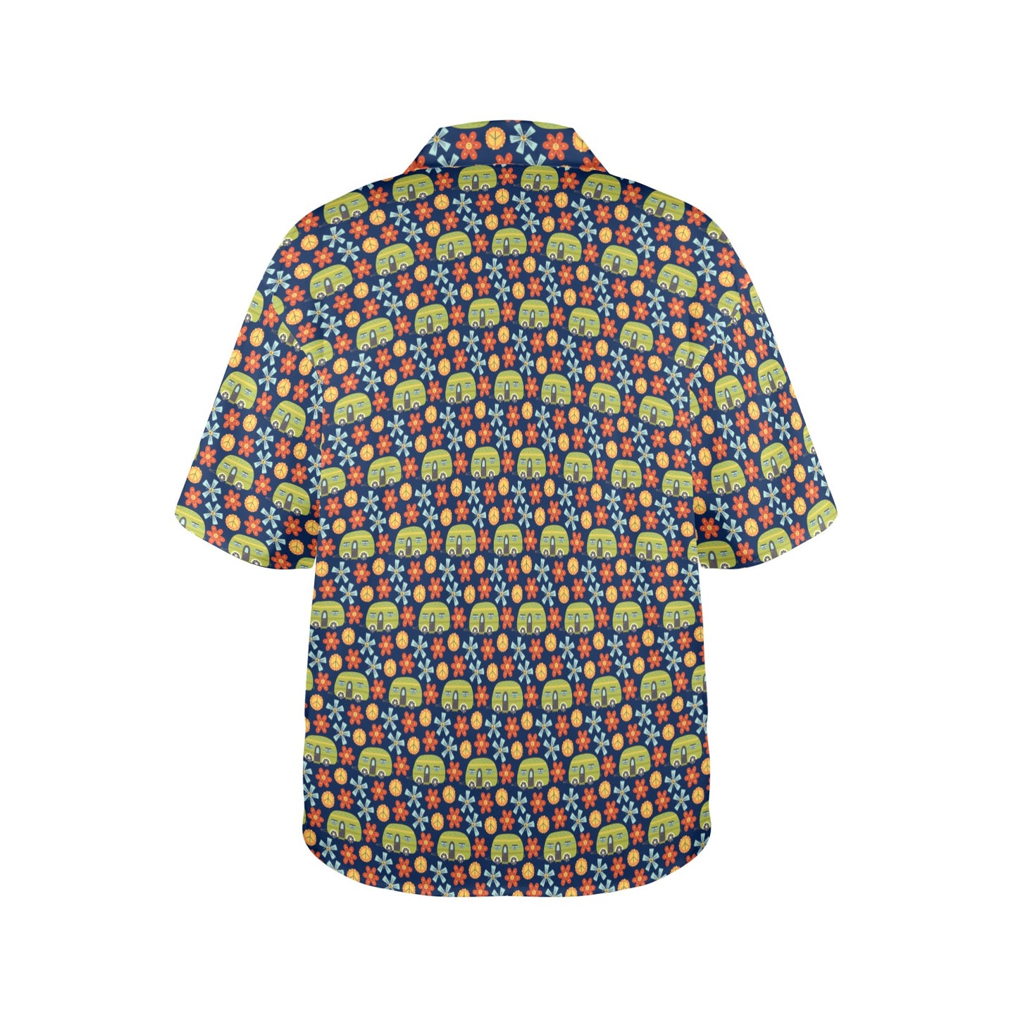 Hippy Caravan - Womens Hawaiian Shirt