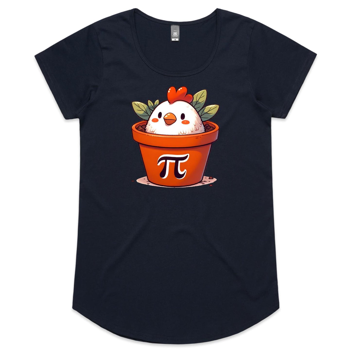 Chicken Pot Pi - Womens Scoop Neck T-Shirt