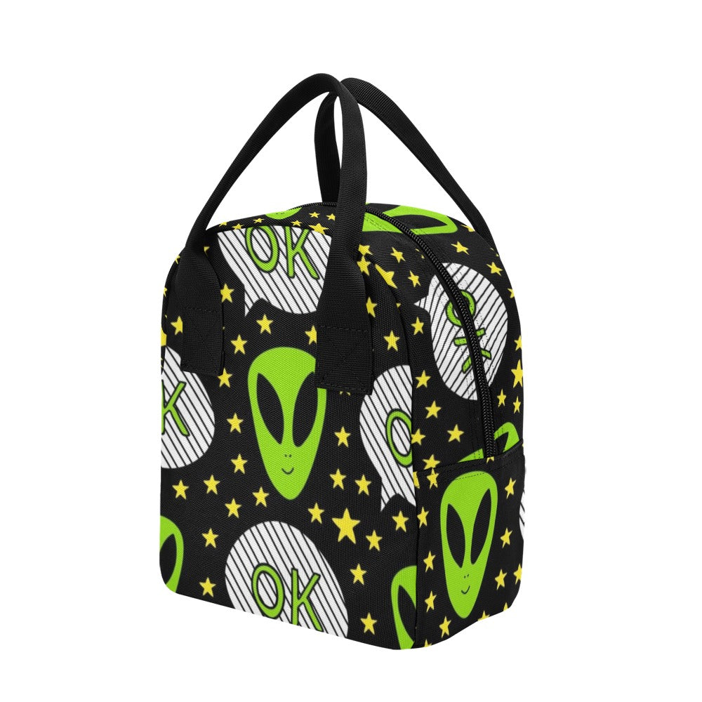 Alien OK - Lunch Bag Lunch Bag Printed Offshore Sci Fi