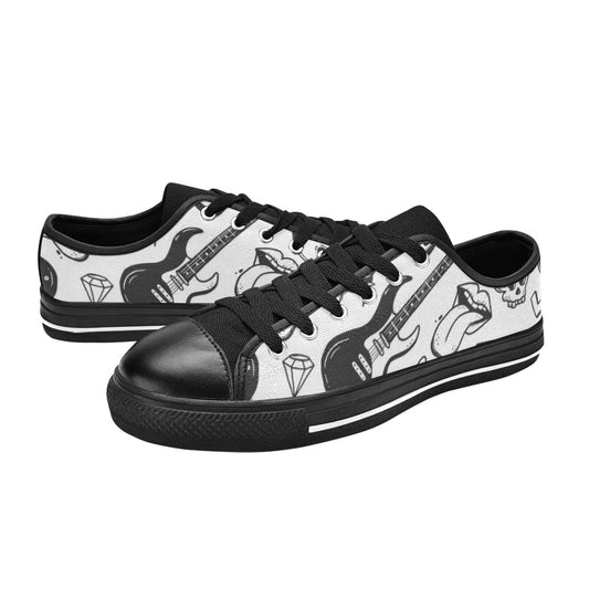 Rock Music - Women's Classic Canvas Shoes