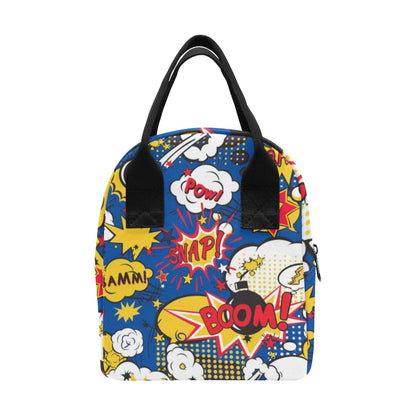 Blue Comic Book - Lunch Bag Lunch Bag comic Printed Offshore