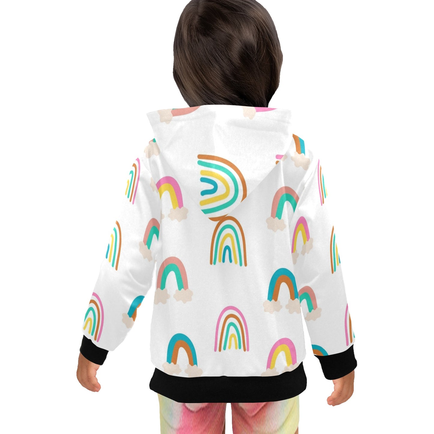 Cloud Rainbows - Junior Girls Zip Up Hoodie