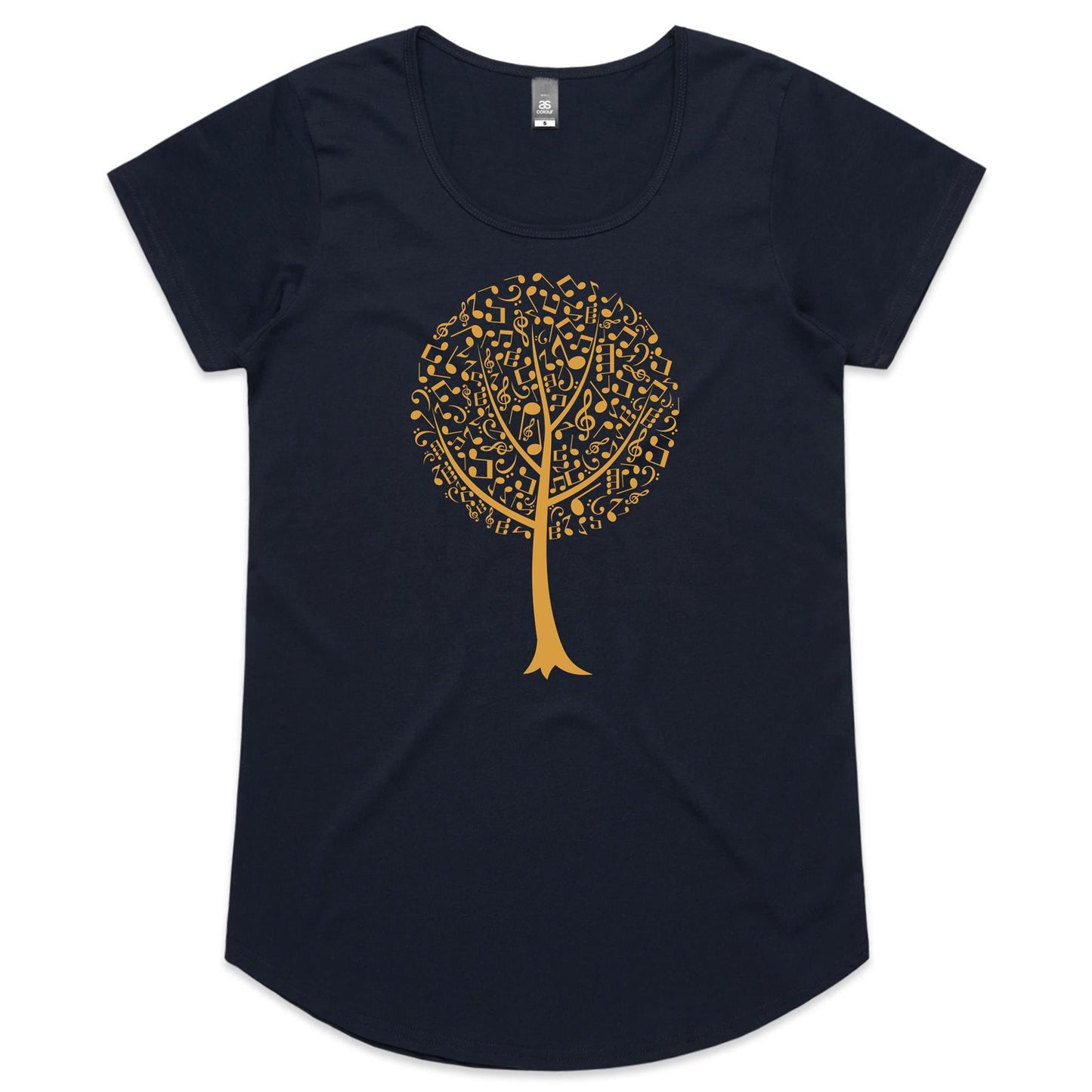 Music Tree - Womens Scoop Neck T-Shirt