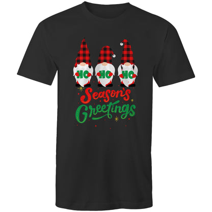 Christmas Gnomes Seasons Greetings - Mens T-Shirt