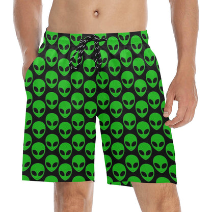 Aliens - Men's Mid-Length Beach Shorts