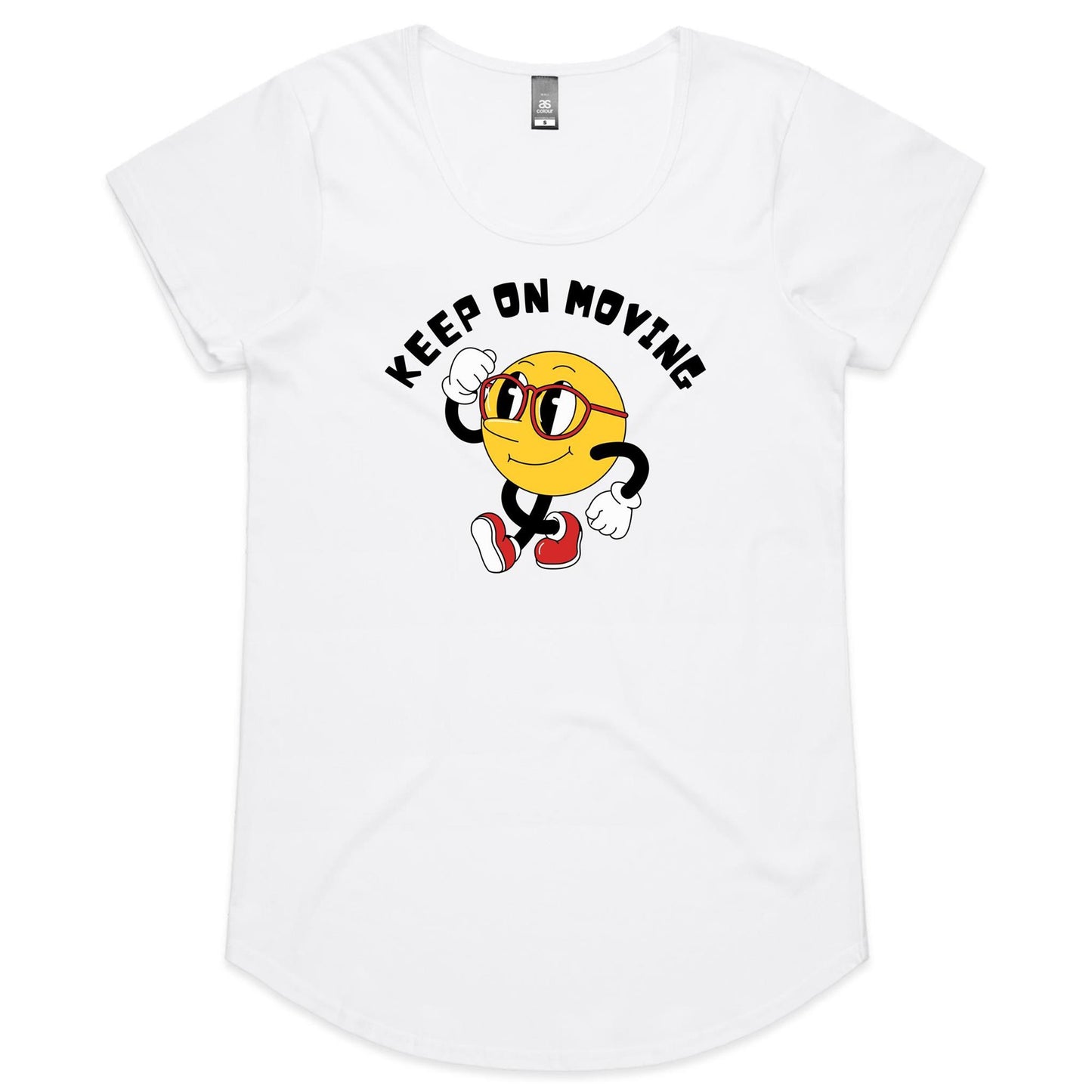 Keep On Moving - Womens Scoop Neck T-Shirt