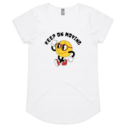 Keep On Moving - Womens Scoop Neck T-Shirt