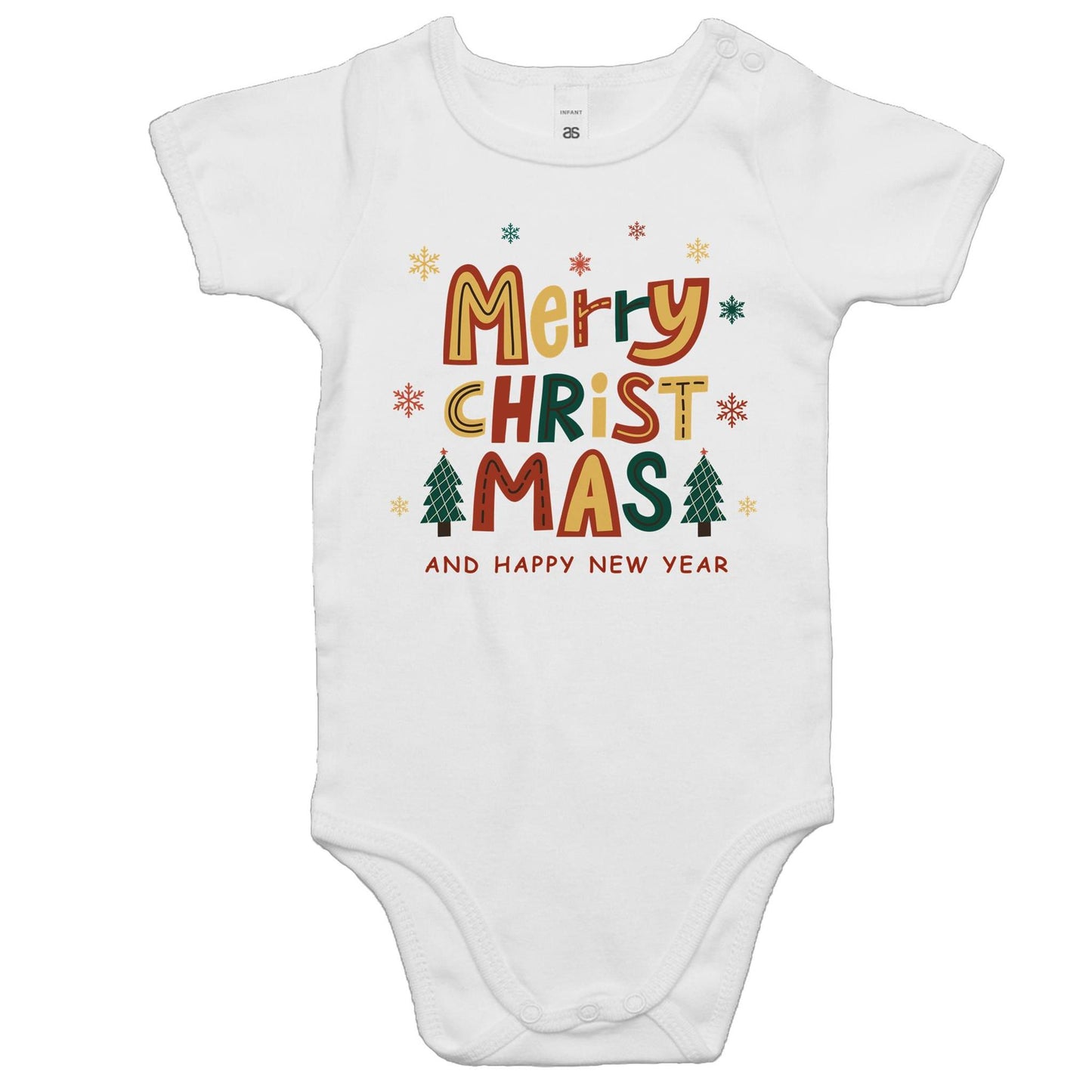 Merry Christmas And Happy New Year - Baby Bodysuit