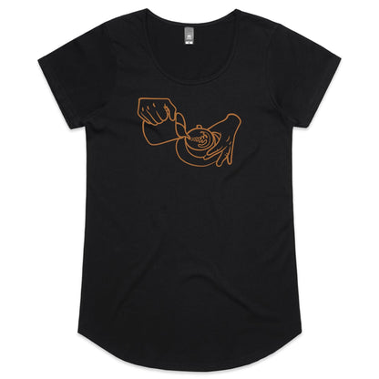 Barista, Coffee - Womens Scoop Neck T-Shirt