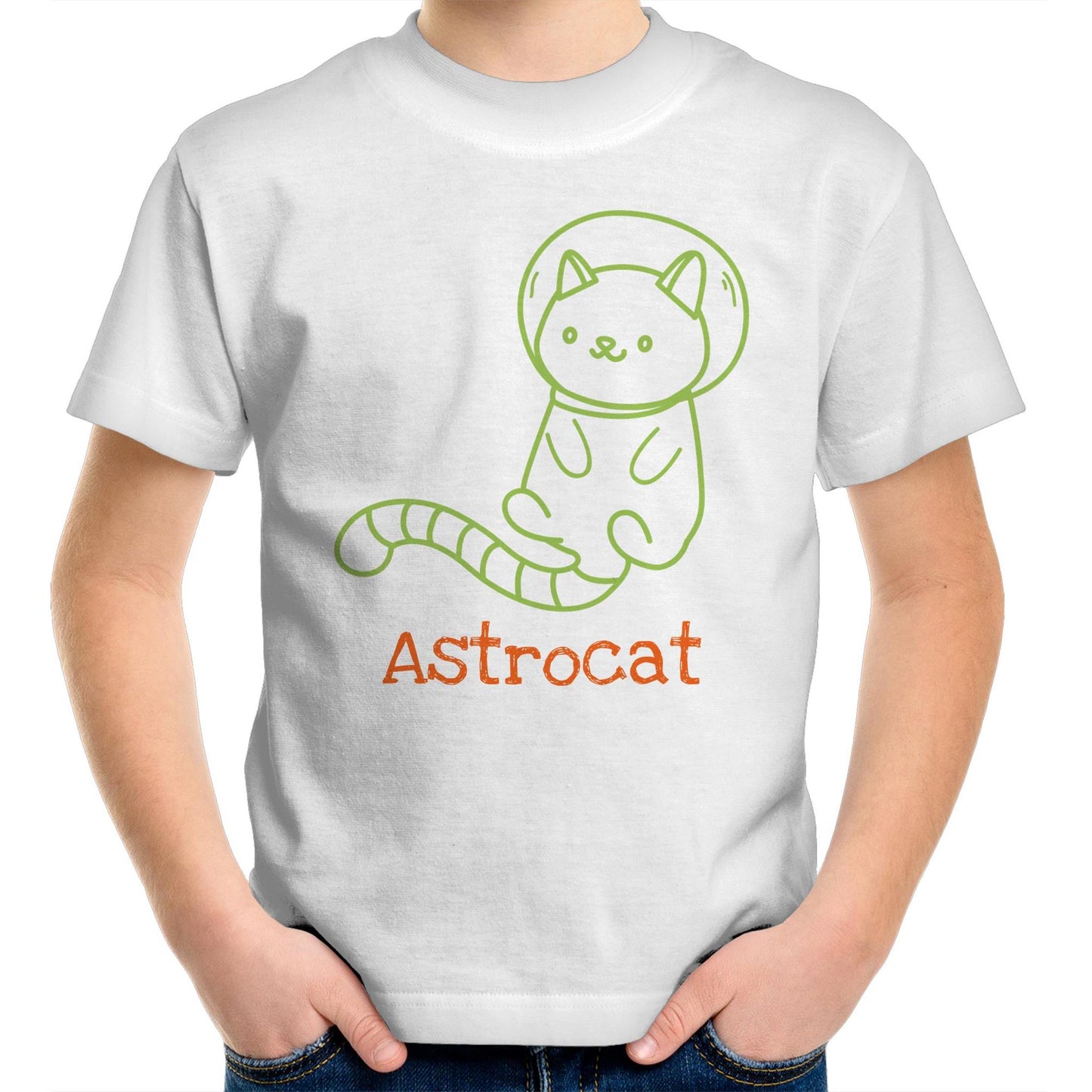 Astrocat, Cat Astronaut - Kids Youth T-Shirt