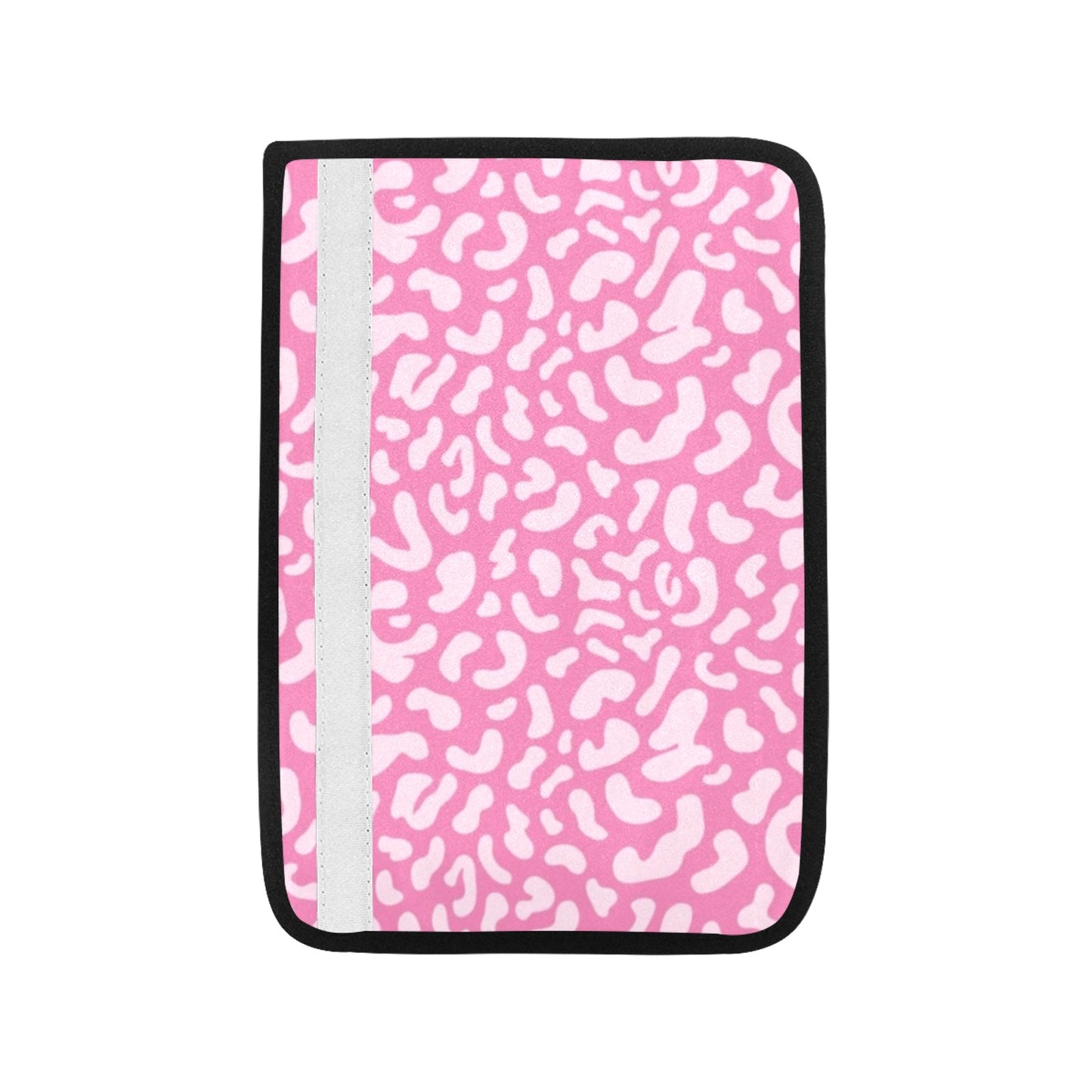 Pink Leopard - Car Seat Belt Cover 7''x10'' (Pack of 2)