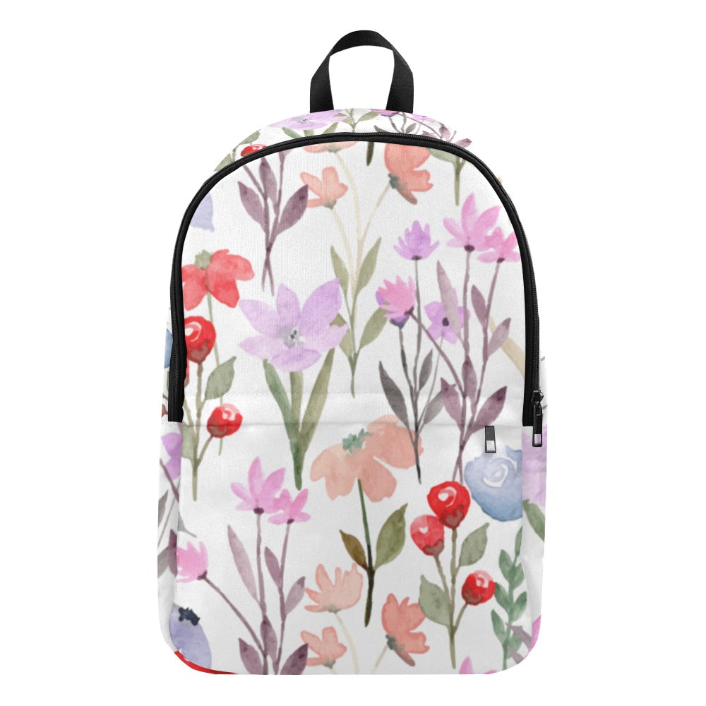 Floral Watercolour - Fabric Backpack for Adult Adult Casual Backpack Plants