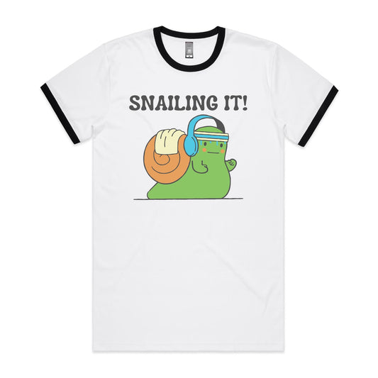 Snailing It - Staple Ringer Tee