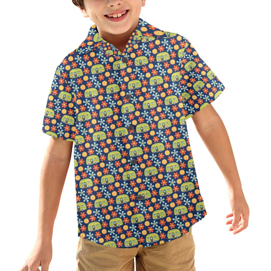 Hippy Caravan - Junior Boys Hawaiian Shirt