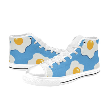 Fried Eggs - Men's High Top Canvas Shoes