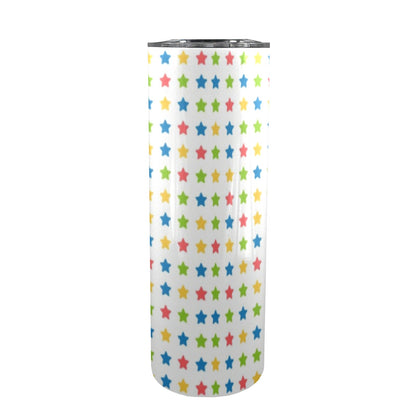 Stars - 20oz Tall Skinny Tumbler with Lid and Straw