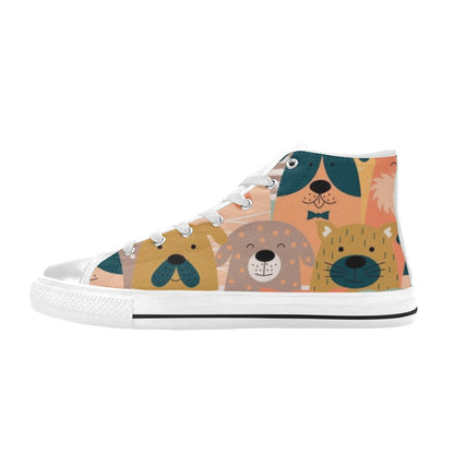 Lots Of Dogs - Women's High Top Canvas Shoes