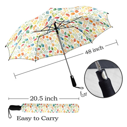 Autumn Leaves - Semi-Automatic Foldable Umbrella